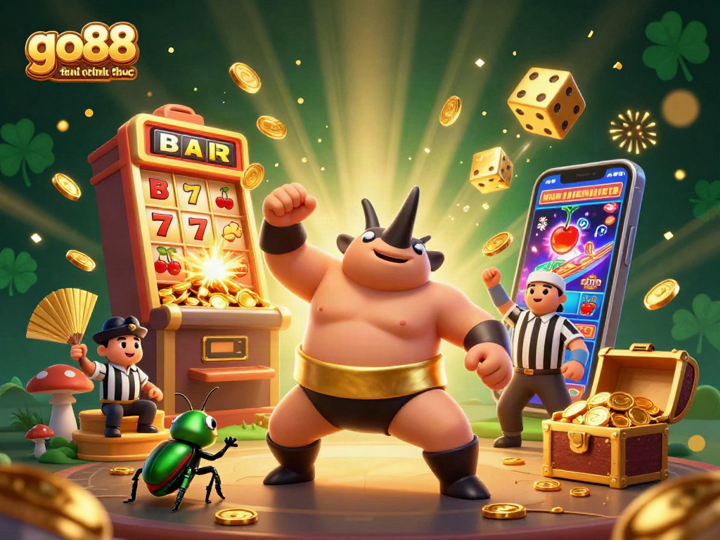 Experience go88 trang chu chinh thuc with vibrant casino action from the sumo beetle and energetic gameplay.