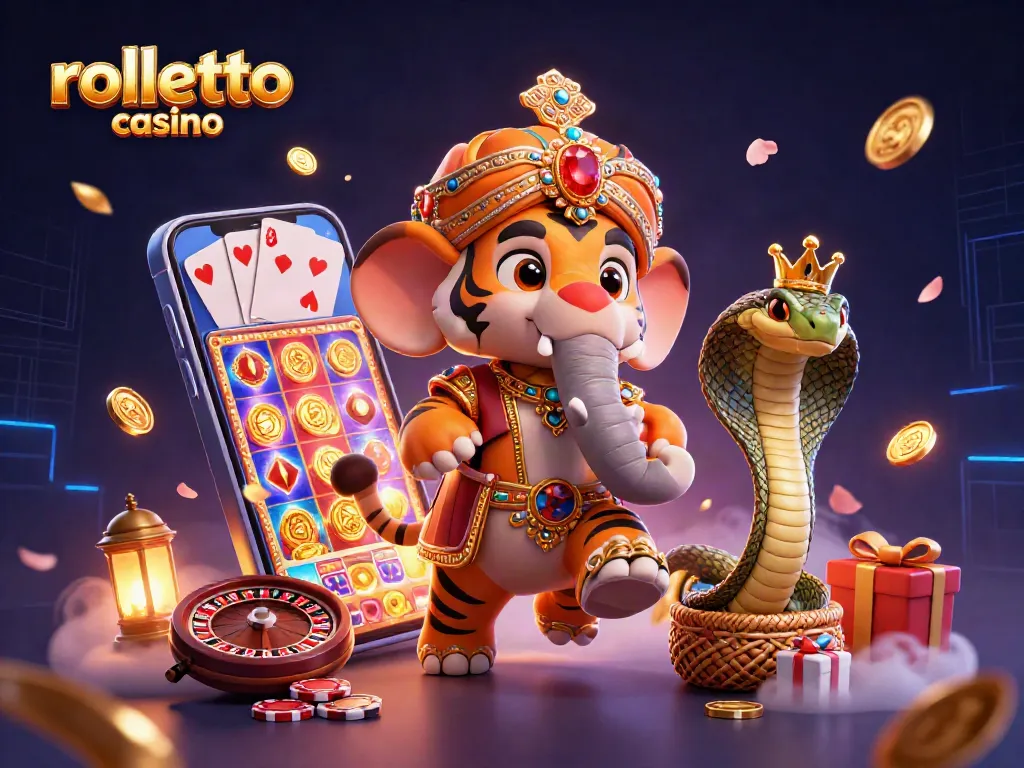 Engage with rolletto casino’s vibrant world of spin and win featuring animated characters and casino elements.
